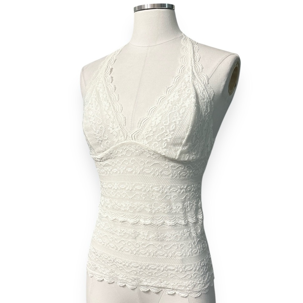 COSABELLA Ivory Lace Halter Camisole